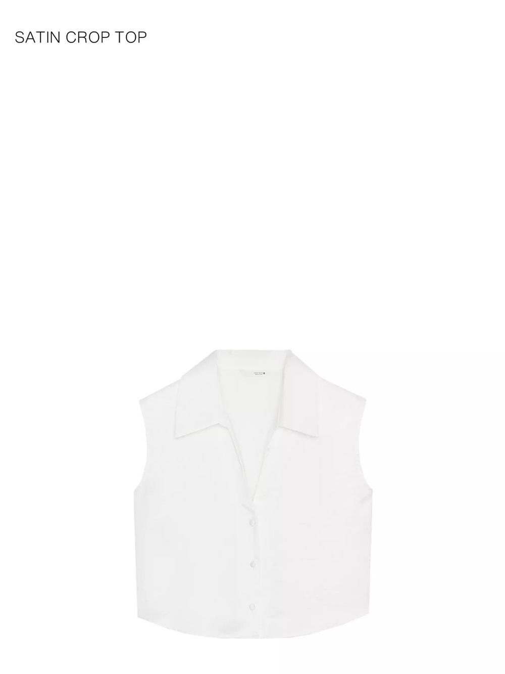 NWT Zara Satin Crop Top